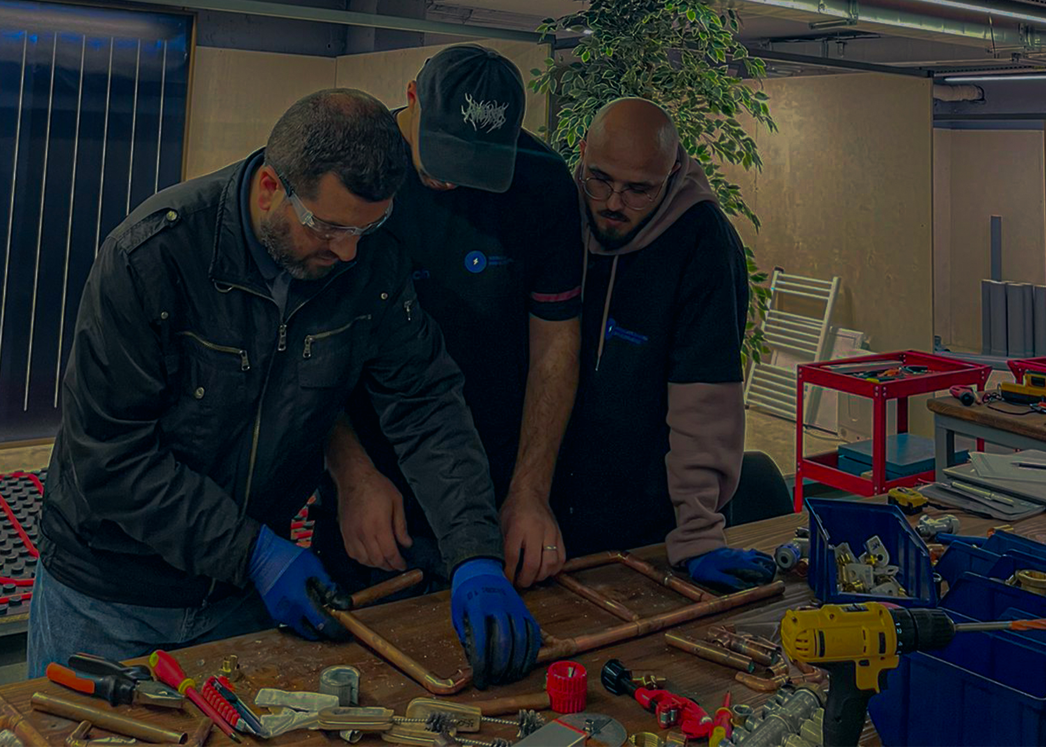 Unser Heizungstechniker bei der Arbeit